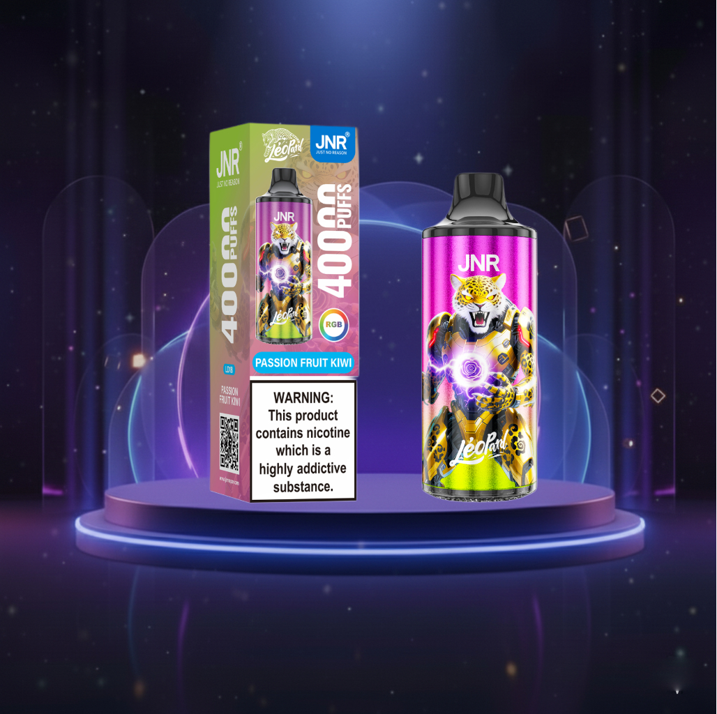 Jednorazówki - E papieros - Polska - JNR - Leopard - 40K - Passion Fruit Kiwi - Najtańsze